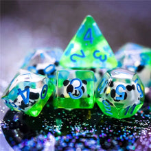 Load image into Gallery viewer, Panda Bear Dice Set for Dungeons &amp; Dragons
