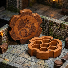 Load image into Gallery viewer, Gearlock Wood Dice Box
