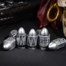 Load image into Gallery viewer, Moonshot Silver Bullet Resin Dice Set
