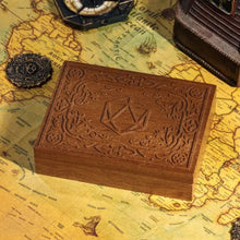 Charger l&#39;image dans la galerie, Sigilbound Engraved Dice Wood Box for Dungeons &amp; Dragons
