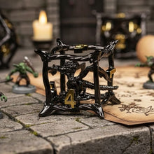 Load image into Gallery viewer, Caged Dragon Hollow Metal Dice Set for Dungeons &amp; Dragons
