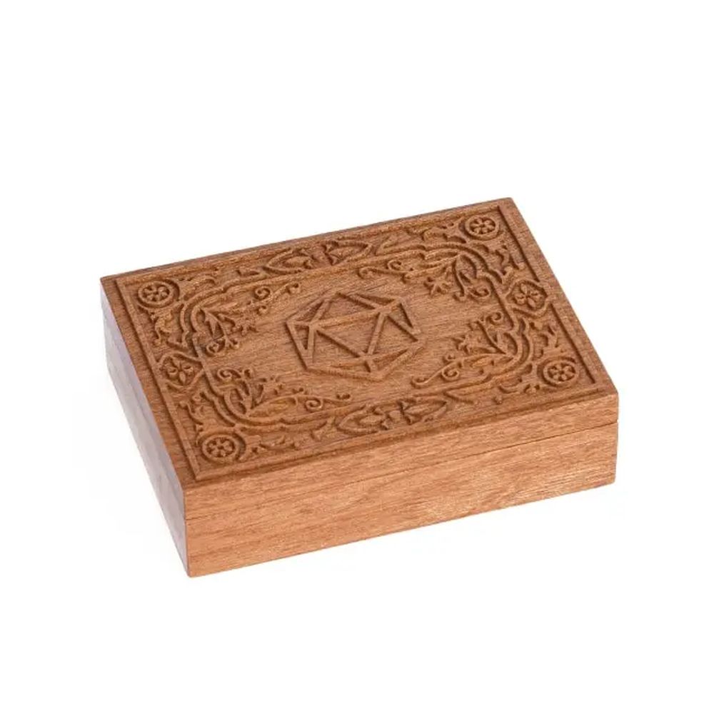 Sigilbound Engraved Dice Wood Box for Dungeons & Dragons