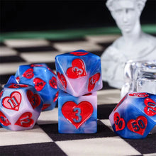 Load image into Gallery viewer, Hearts Clouds Dice Set for Dungeons &amp; Dragons
