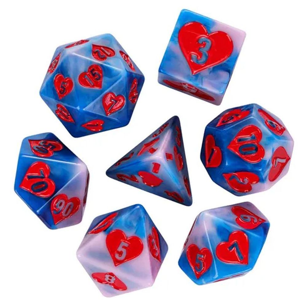 Hearts Clouds Dice Set for Dungeons & Dragons