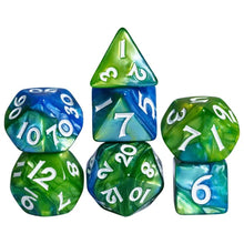 Load image into Gallery viewer, Miniature Nebula Dice Set for Dungeons &amp; Dragons (Various Colors)
