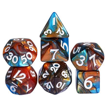 Load image into Gallery viewer, Miniature Nebula Dice Set for Dungeons &amp; Dragons (Various Colors)
