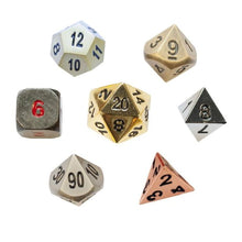 Charger l'image dans la galerie, Mixed Metal Dice Set for Dungeons &amp; Dragons
