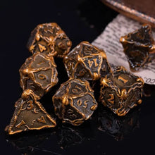 Load image into Gallery viewer, Kraken Octopus Squid Metal Dice Set for Dungeons &amp; Dragons
