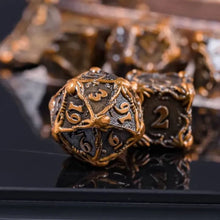 Load image into Gallery viewer, Kraken Octopus Squid Metal Dice Set for Dungeons &amp; Dragons
