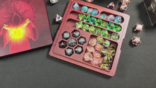 Load and play video in Gallery viewer, Dreaded Keeper Wood Dice Storage Box &amp; Tray for Dungeons &amp; Dragons

