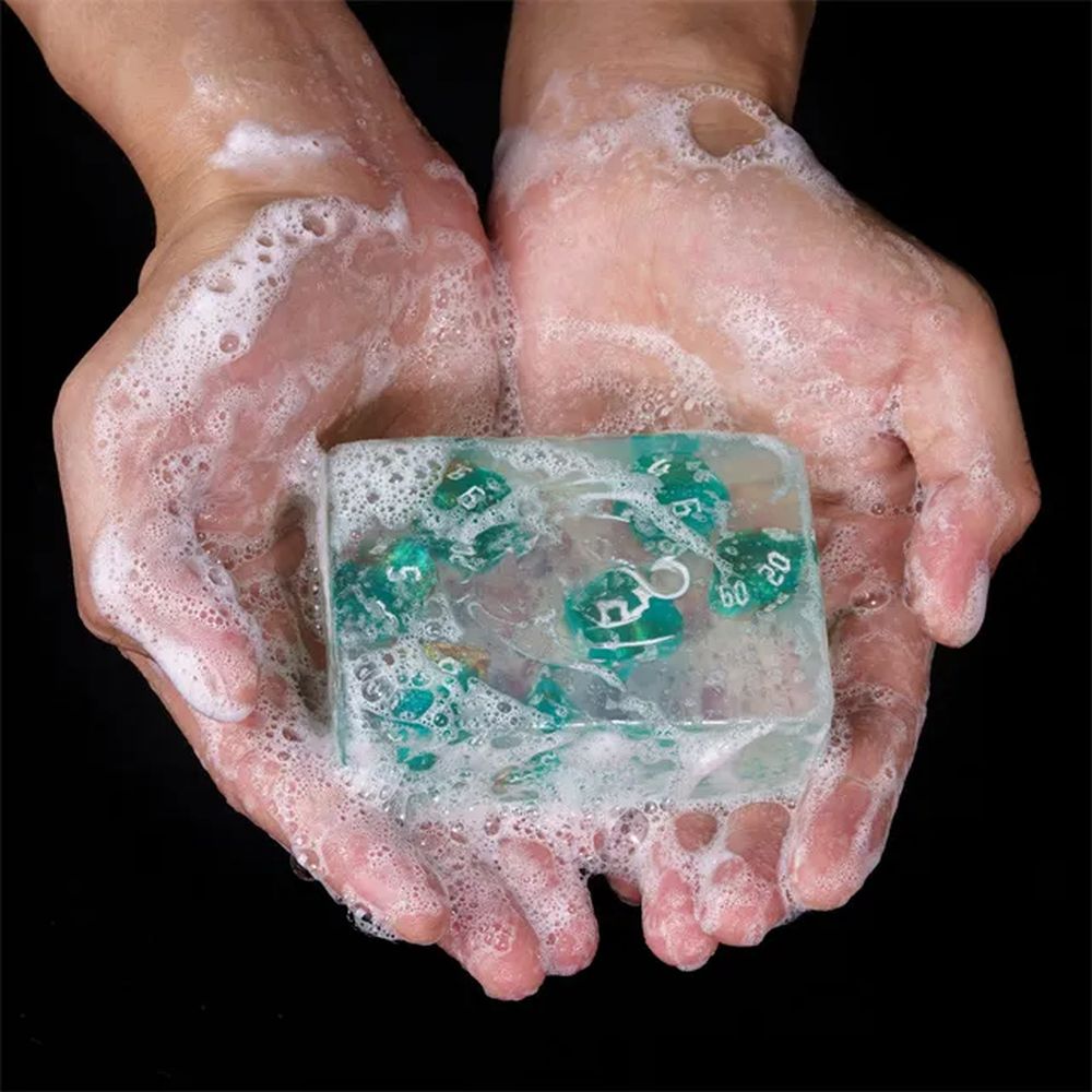 Critical Clean Soap Bar with Dice Inside