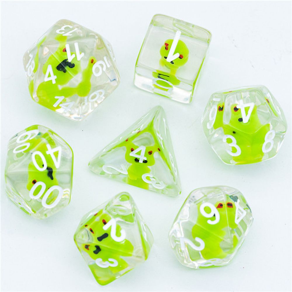 Frog Buddy Dice Set for Dungeons & Dragons