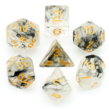 Load image into Gallery viewer, Smoke Bomb Dice Set for Dungeons &amp; Dragons

