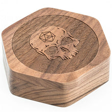 Charger l&#39;image dans la galerie, Skull Wood Dice Box for Dungeons &amp; Dragons
