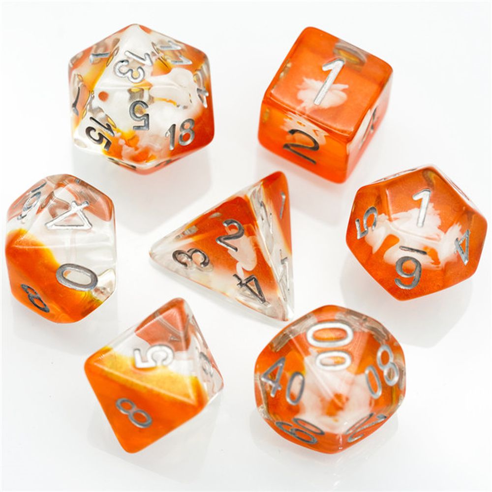 Swan Dice Set for Dungeons & Dragons
