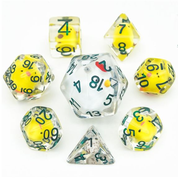 Chicken, Chicks & Egg Dice Set for Dungeons & Dragons