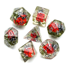 Load image into Gallery viewer, Ladybug Dice Set for Dungeons &amp; Dragons
