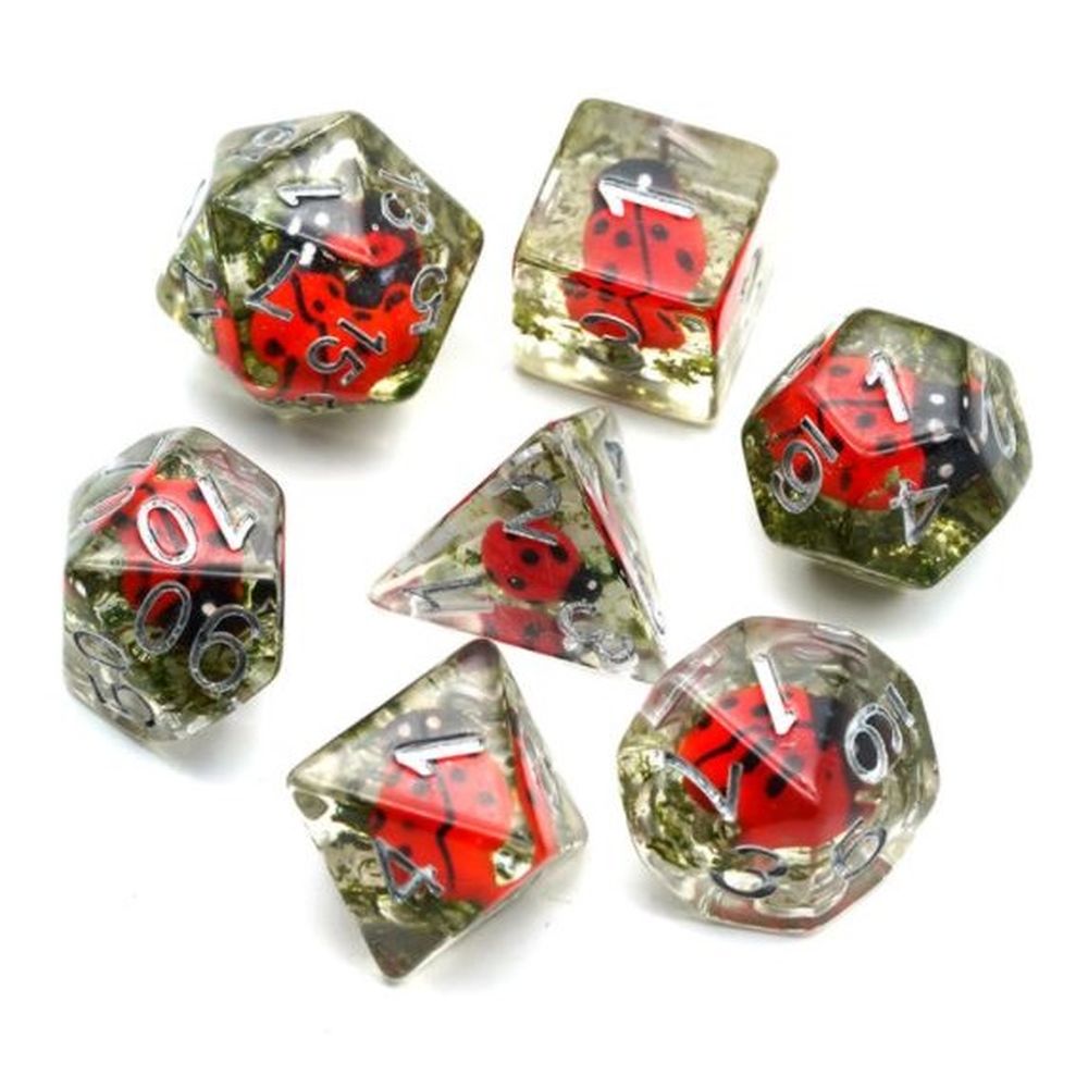 Ladybug Dice Set for Dungeons & Dragons