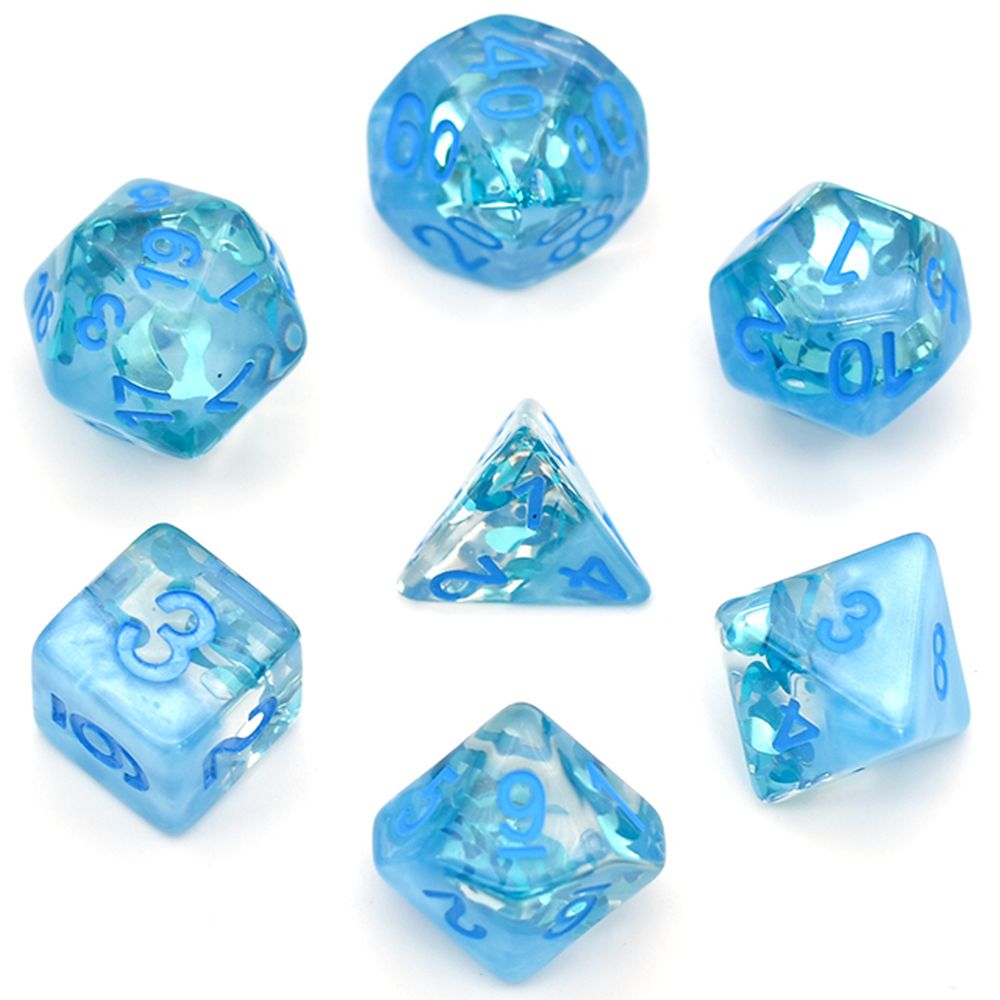 Water Drop Dice Set for Dungeons & Dragons