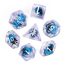 Load image into Gallery viewer, Ice Skull Dice Set for Dungeons &amp; Dragons
