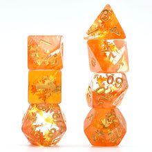 Load image into Gallery viewer, Fall Leaves Dice Set for Dungeons &amp; Dragons
