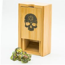 Charger l&#39;image dans la galerie, Skull Wood Dice Tower for Dungeons &amp; Dragons
