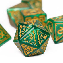 Load image into Gallery viewer, Druid&#39;s Grove Dice Set for Dungeons &amp; Dragons
