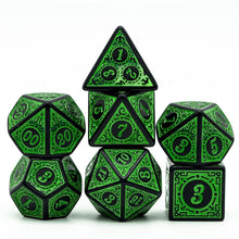 Load image into Gallery viewer, Stained Glass Color Dice Set for Dungeons &amp; Dragons
