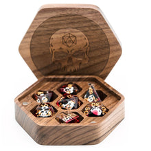 Charger l&#39;image dans la galerie, Skull Wood Dice Box for Dungeons &amp; Dragons
