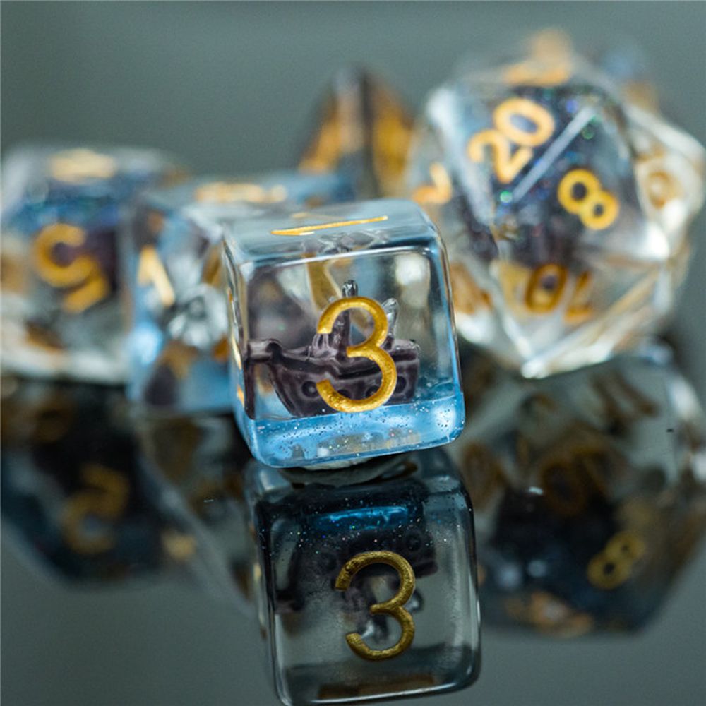 Pirate Ship Boat Dice Set for Dungeons & Dragons