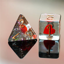 Charger l&#39;image dans la galerie, Queen of Hearts Dice Set for Dungeons &amp; Dragons
