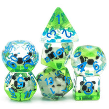 Load image into Gallery viewer, Panda Bear Dice Set for Dungeons &amp; Dragons
