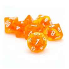 Load image into Gallery viewer, Tangerine Dream Dice Set for Dungeons &amp; Dragons

