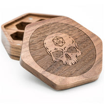 Charger l&#39;image dans la galerie, Skull Wood Dice Box for Dungeons &amp; Dragons

