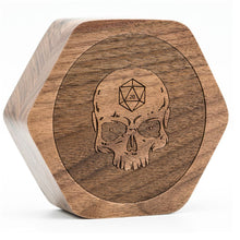 Charger l&#39;image dans la galerie, Skull Wood Dice Box for Dungeons &amp; Dragons
