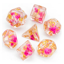 Charger l&#39;image dans la galerie, Rose Flower  Dice Set for Dungeons &amp; Dragons
