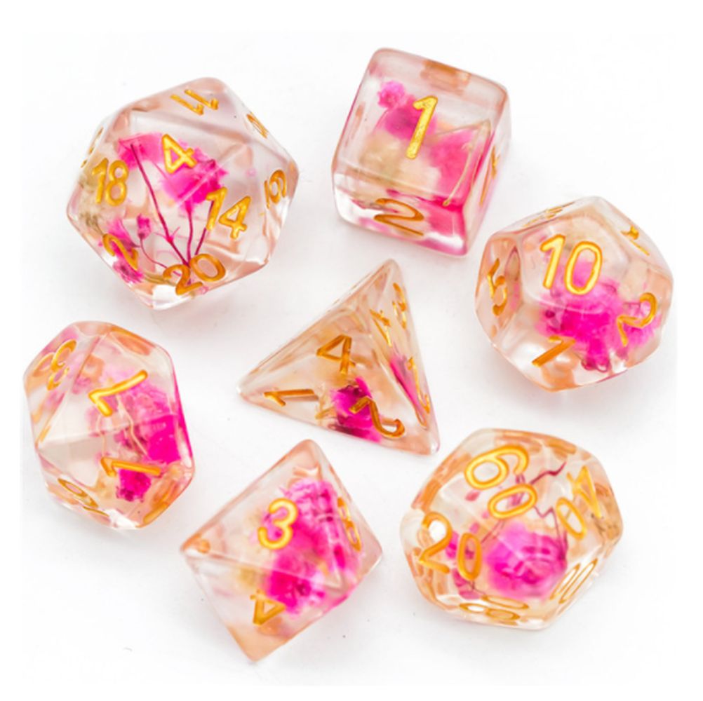 Rose Flower  Dice Set for Dungeons & Dragons