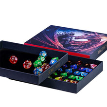 Load image into Gallery viewer, Gift Box of 5 Dice Sets for Dungeons &amp; Dragons - Dragon
