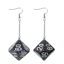 Load image into Gallery viewer, Polyhedral Dice D100 Earrings for Dungeons &amp; Dragons
