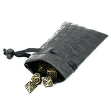 Load image into Gallery viewer, Skull Leather Dice Bag for DND Dungeons &amp; Dragons
