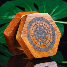 Load image into Gallery viewer, Pirate Compass Wood Dice Box for Dungeons &amp; Dragons
