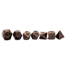 Charger l&#39;image dans la galerie, Bronze Metal Dice Set for Dungeons &amp; Dragons
