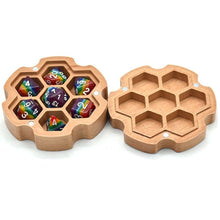 Load image into Gallery viewer, Gear-Shaped Wood Dice Box for Dungeons &amp; Dragons
