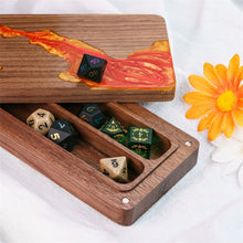 Load image into Gallery viewer, Lava River Wood Dice Box for Dungeons &amp; Dragons
