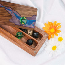 Load image into Gallery viewer, Subterranean River Wood Dice Box for Dungeons &amp; Dragons
