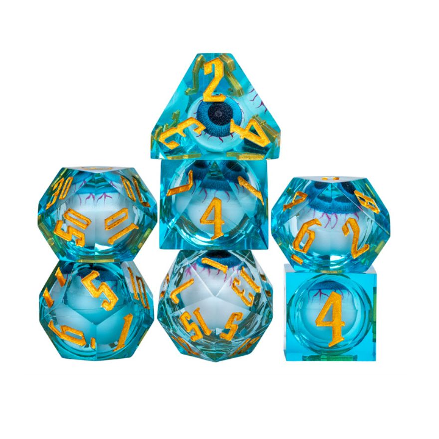 Eye of the Beholder Floating Eyeballs Dice Set for Dungeons & Dragons
