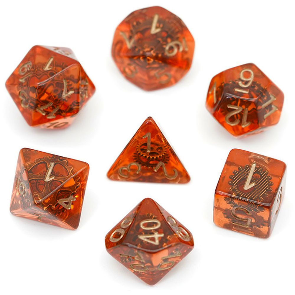 Clockwork Gear War Machine Dice Set for Dungeons & Dragons