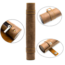 Load image into Gallery viewer, Leather Scroll Dice Mat and Storage for Dungeons &amp; Dragons
