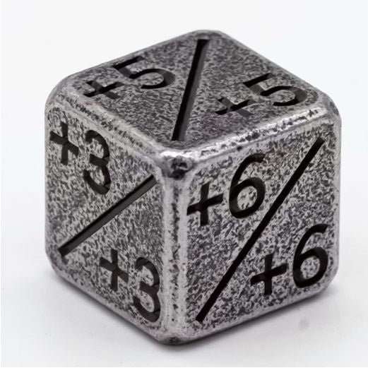 Magic The Gathering Battle-Worn Metal Life Counter Dice Token