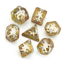 Load image into Gallery viewer, Sandy Beach Starfish Dice Set for Dungeons &amp; Dragons
